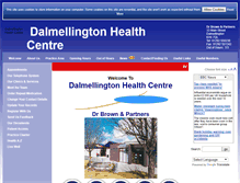 Tablet Screenshot of dalmellingtonhealthcentre.scot.nhs.uk