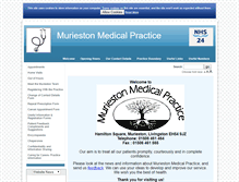 Tablet Screenshot of murieston.scot.nhs.uk