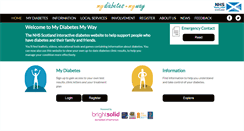 Desktop Screenshot of mydiabetesmyway.scot.nhs.uk