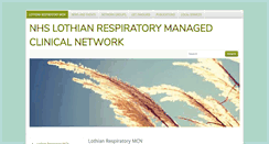 Desktop Screenshot of lothianrespiratorymcn.scot.nhs.uk
