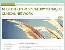 Tablet Screenshot of lothianrespiratorymcn.scot.nhs.uk
