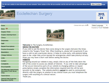 Tablet Screenshot of ecclefechansurgery.scot.nhs.uk
