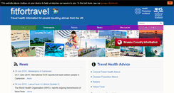 Desktop Screenshot of fitfortravel.scot.nhs.uk