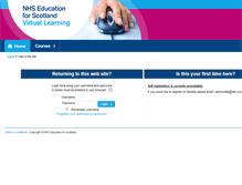 Tablet Screenshot of nesmoodle.scot.nhs.uk