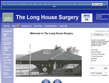 Tablet Screenshot of longhousesurgery.scot.nhs.uk