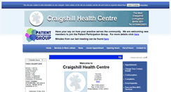 Desktop Screenshot of craigshillhealthcentre.scot.nhs.uk